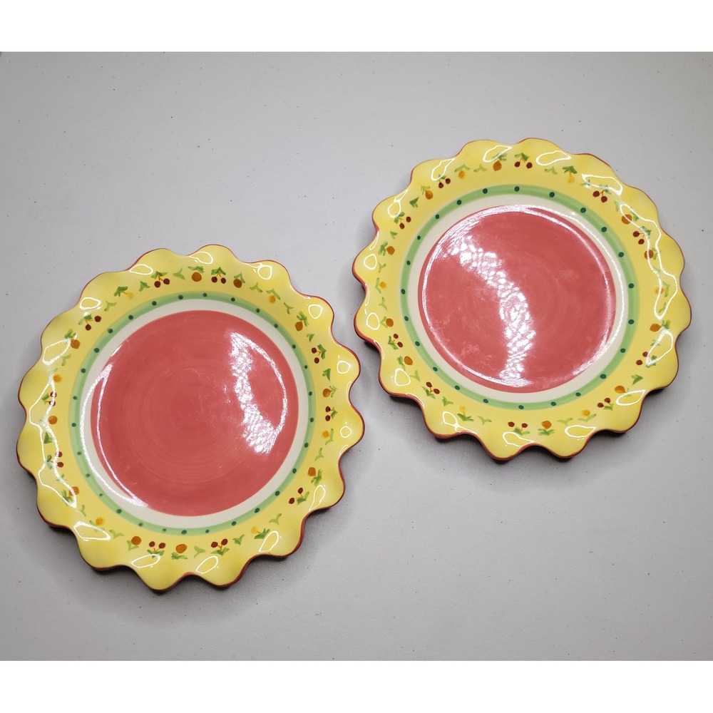 Pfaltzgraff Pistoulet 10.5" Plates Set of 2 - Jana Kolpen Cottagecore Vintage